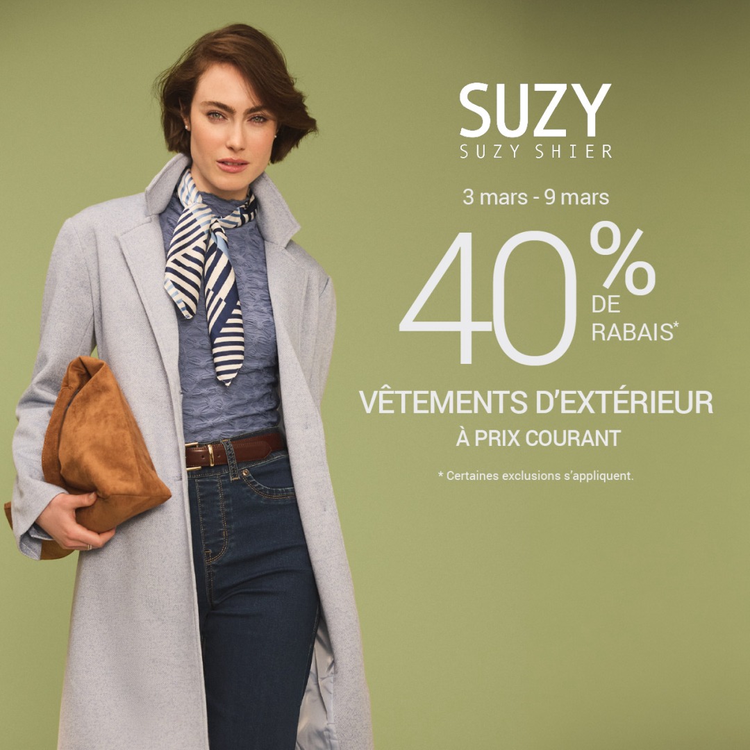 Vêtements d’extérieur à 40 % de rabais icon