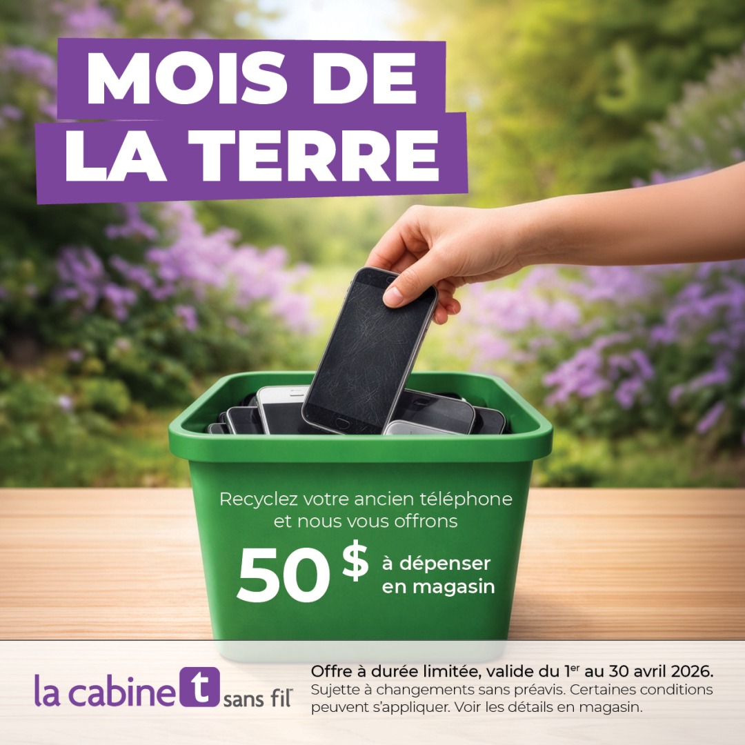 MOIS DE LA TERRE : Recyclez votre ancien téléphone icon